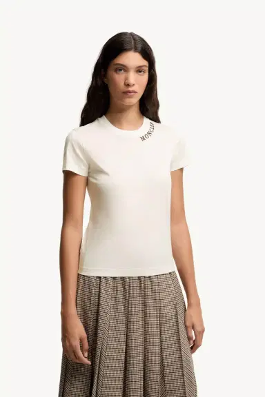 Moncler Sketch Logo Cotton T-shirt | Thumbnail 4 Moncler Sketch Logo Cotton T-shirt | Thumbnail 4
