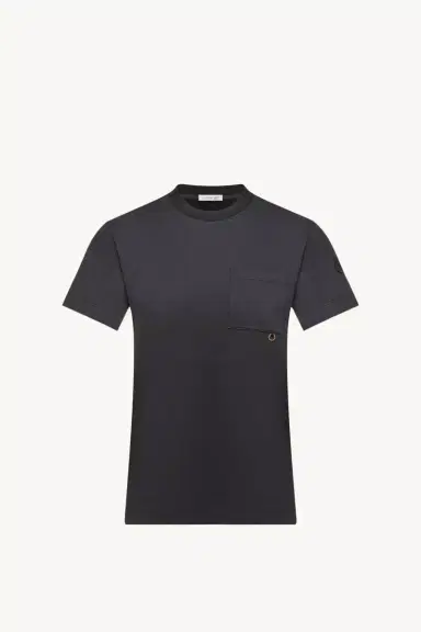Moncler Metal Logo Cotton T-shirt | Thumbnail 1