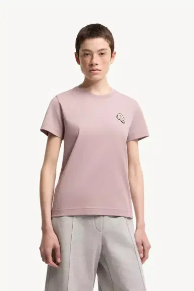 Moncler Logo Patch Cotton T-shirt | Thumbnail 5