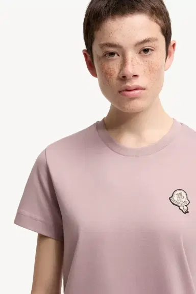 Moncler Logo Patch Cotton T-shirt | Thumbnail 7