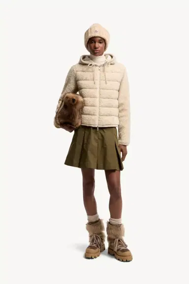 Moncler Teddy Padded Zip-up Hoodie | Thumbnail 3 Moncler Teddy Padded Zip-up Hoodie | Thumbnail 3