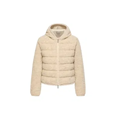 Moncler Teddy Padded Zip-up Hoodie | Thumbnail 1 Moncler Teddy Padded Zip-up Hoodie | Thumbnail 1