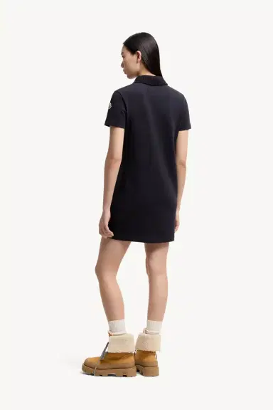 Moncler Cotton Piquet Polo Mini Dress | Thumbnail 6 Moncler Cotton Piquet Polo Mini Dress | Thumbnail 6