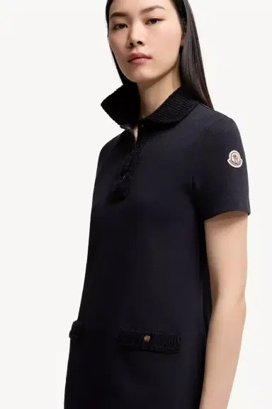 Moncler Cotton Piquet Polo Mini Dress | Thumbnail 7 Moncler Cotton Piquet Polo Mini Dress | Thumbnail 7