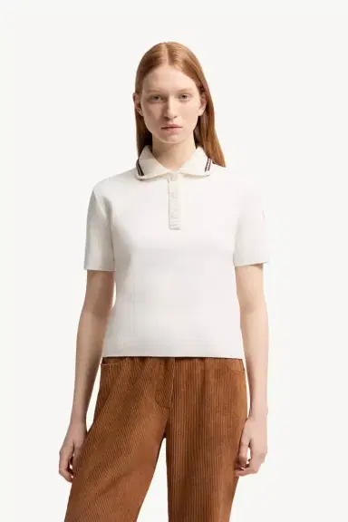 Moncler Cotton Knit Polo Shirt | Thumbnail 4