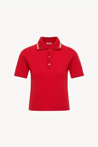 Moncler Cotton Knit Polo Shirt | Thumbnail 2