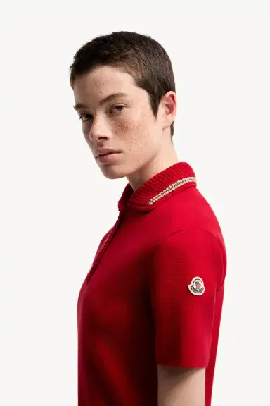 Moncler Cotton Knit Polo Shirt | Thumbnail 4