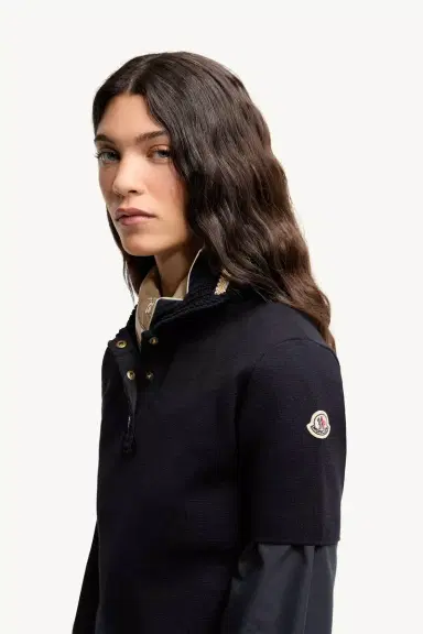 Moncler Cotton Knit Polo Shirt | Thumbnail 4