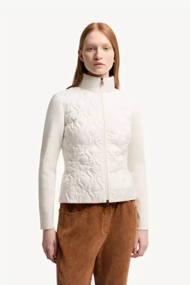 Moncler Cotton Padded Zip-up Cardigan | Thumbnail 5 Moncler Cotton Padded Zip-up Cardigan | Thumbnail 5