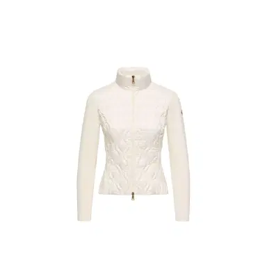 Moncler Cotton Padded Zip-up Cardigan | Thumbnail 1 Moncler Cotton Padded Zip-up Cardigan | Thumbnail 1