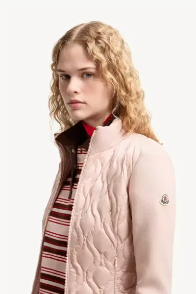 Moncler Cotton Padded Zip-up Cardigan | Thumbnail 4 Moncler Cotton Padded Zip-up Cardigan | Thumbnail 4