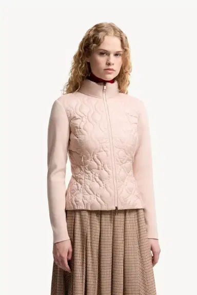 Moncler Cotton Padded Zip-up Cardigan | Thumbnail 5 Moncler Cotton Padded Zip-up Cardigan | Thumbnail 5