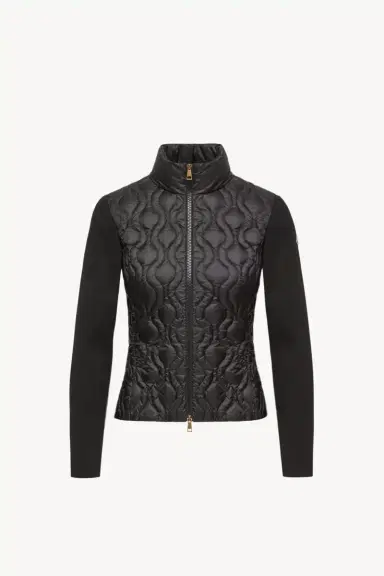 Moncler Cotton Padded Zip-up Cardigan | Thumbnail 2 Moncler Cotton Padded Zip-up Cardigan | Thumbnail 2