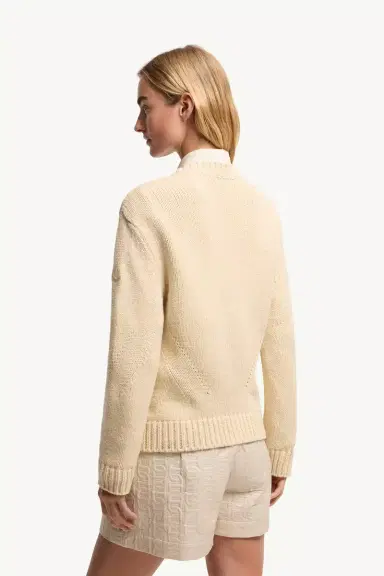 Moncler Chain Quilted Padded V-neck Cardigan | Thumbnail 6 Moncler Chain Quilted Padded V-neck Cardigan | Thumbnail 6