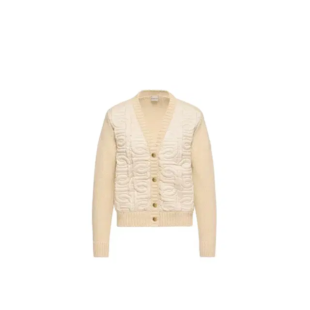 Chain Quilted Padded V-neck Cardigan Chain Quilted Padded V-neck Cardigan