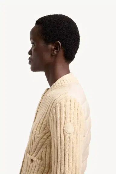 Moncler Cotton Padded Cardigan | Thumbnail 4 Moncler Cotton Padded Cardigan | Thumbnail 4