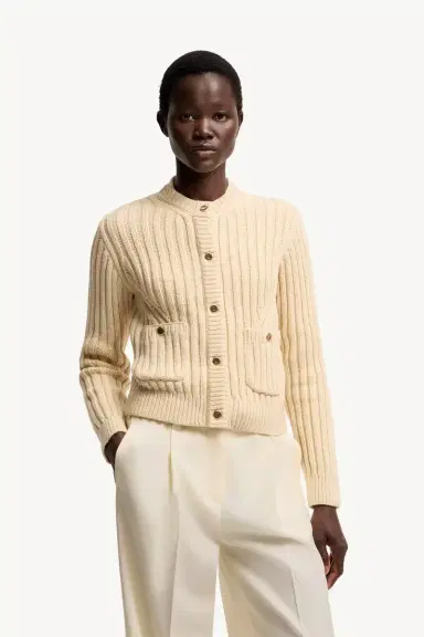 Moncler Cotton Padded Cardigan | Thumbnail 5 Moncler Cotton Padded Cardigan | Thumbnail 5