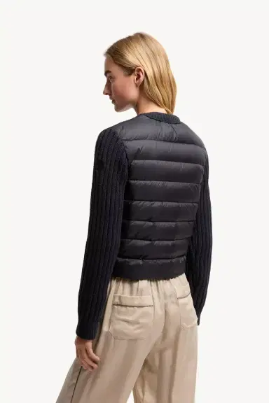 Moncler Cotton Padded Cardigan | Thumbnail 6 Moncler Cotton Padded Cardigan | Thumbnail 6