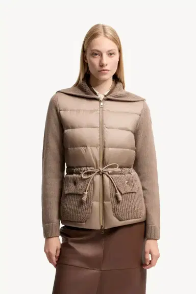 Moncler Wool & Cashmere Blend Padded Zip-up Cardigan | Thumbnail 5 Moncler Wool & Cashmere Blend Padded Zip-up Cardigan | Thumbnail 5