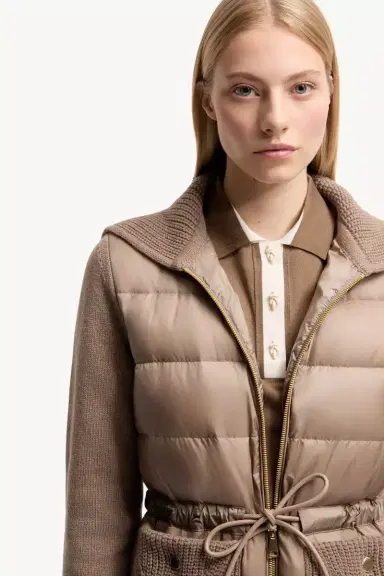 Moncler Wool & Cashmere Blend Padded Zip-up Cardigan | Thumbnail 7 Moncler Wool & Cashmere Blend Padded Zip-up Cardigan | Thumbnail 7