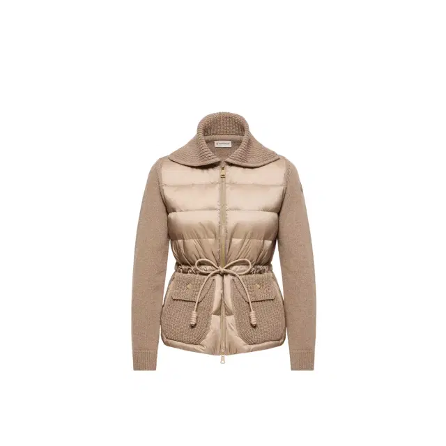 Moncler Wool & Cashmere Blend Padded Zip-up Cardigan