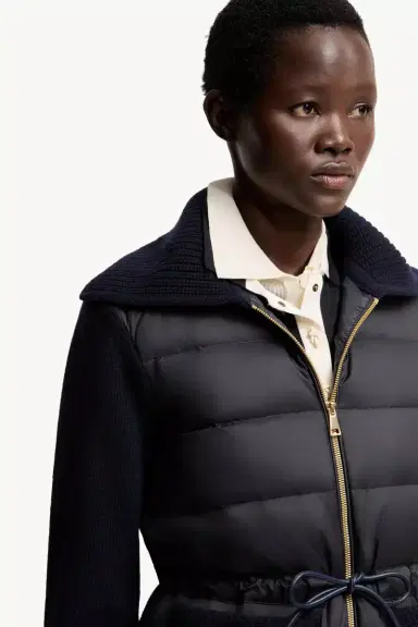 Moncler Wool & Cashmere Blend Padded Zip-up Cardigan | Thumbnail 7 Moncler Wool & Cashmere Blend Padded Zip-up Cardigan | Thumbnail 7
