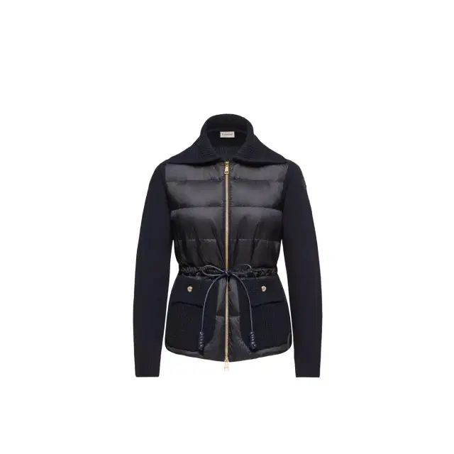 Moncler Wool & Cashmere Blend Padded Zip-up Cardigan