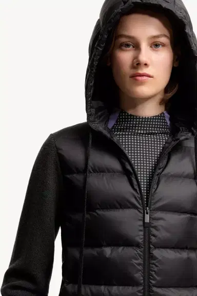Moncler Wool Hooded Padded Zip-up Cardigan | Thumbnail 7 Moncler Wool Hooded Padded Zip-up Cardigan | Thumbnail 7