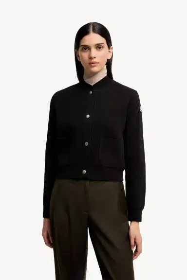 Moncler Wool & Cashmere Blend Padded Cardigan | Thumbnail 5 Moncler Wool & Cashmere Blend Padded Cardigan | Thumbnail 5