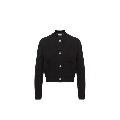 Moncler Wool & Cashmere Blend Padded Cardigan | Thumbnail 1 Moncler Wool & Cashmere Blend Padded Cardigan | Thumbnail 1
