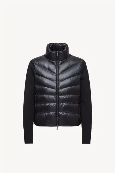 Moncler Padded Wool Zip-up Cardigan | Thumbnail 2 Moncler Padded Wool Zip-up Cardigan | Thumbnail 2