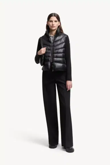 Moncler Padded Wool Zip-up Cardigan | Thumbnail 3 Moncler Padded Wool Zip-up Cardigan | Thumbnail 3