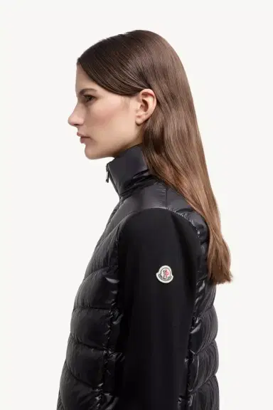Moncler Padded Wool Zip-up Cardigan | Thumbnail 4 Moncler Padded Wool Zip-up Cardigan | Thumbnail 4