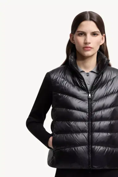 Moncler Padded Wool Zip-up Cardigan | Thumbnail 7 Moncler Padded Wool Zip-up Cardigan | Thumbnail 7