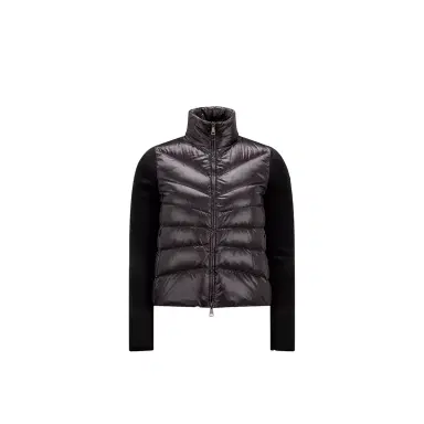 Moncler Padded Wool Zip-up Cardigan | Thumbnail 1 Moncler Padded Wool Zip-up Cardigan | Thumbnail 1