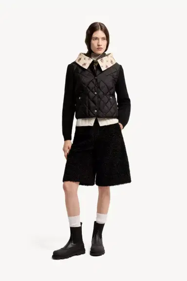 Moncler Diamond Quilted Padded Wool Cardigan | Thumbnail 3 Moncler Diamond Quilted Padded Wool Cardigan | Thumbnail 3