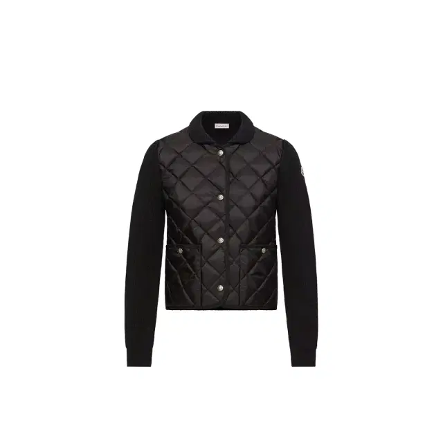 Moncler Diamond Quilted Padded Wool Cardigan