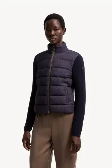 Moncler Wool & Cashmere Padded Zip-up Cardigan | Thumbnail 5