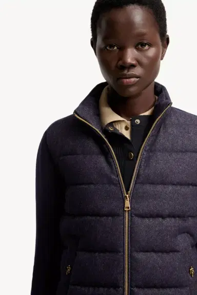 Moncler Wool & Cashmere Padded Zip-up Cardigan | Thumbnail 7