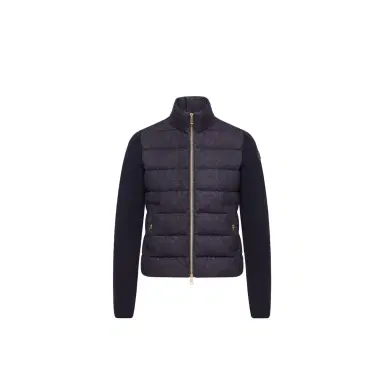 Moncler Wool & Cashmere Padded Zip-up Cardigan | Thumbnail 1