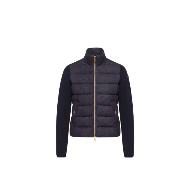 Moncler Wool & Cashmere Padded Zip-up Cardigan