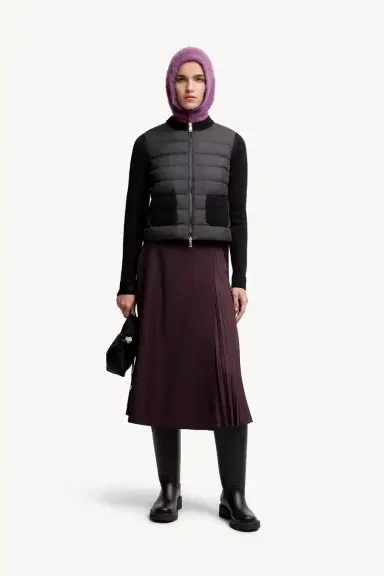 Moncler Wool Padded Zip-up Cardigan | Thumbnail 3