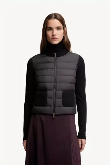 Moncler Wool Padded Zip-up Cardigan | Thumbnail 5