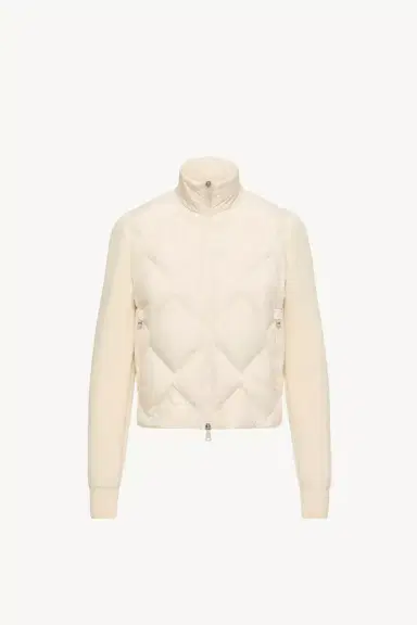 Moncler Wool & Cashmere Padded Zip-up Cardigan | Thumbnail 2 Moncler Wool & Cashmere Padded Zip-up Cardigan | Thumbnail 2