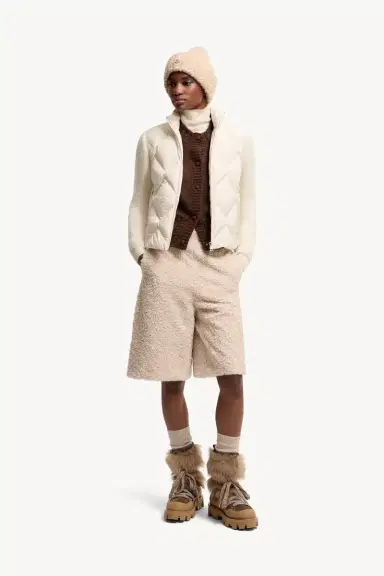 Moncler Wool & Cashmere Padded Zip-up Cardigan | Thumbnail 3 Moncler Wool & Cashmere Padded Zip-up Cardigan | Thumbnail 3