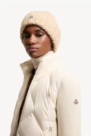 Moncler Wool & Cashmere Padded Zip-up Cardigan | Thumbnail 4 Moncler Wool & Cashmere Padded Zip-up Cardigan | Thumbnail 4