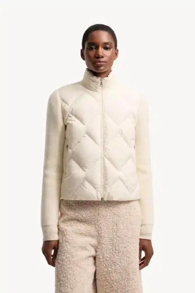 Moncler Wool & Cashmere Padded Zip-up Cardigan | Thumbnail 5 Moncler Wool & Cashmere Padded Zip-up Cardigan | Thumbnail 5