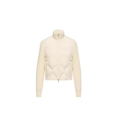 Moncler Wool & Cashmere Padded Zip-up Cardigan | Thumbnail 1 Moncler Wool & Cashmere Padded Zip-up Cardigan | Thumbnail 1
