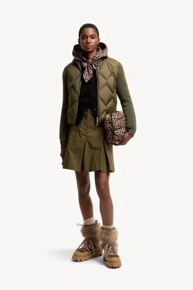 Moncler Wool & Cashmere Padded Zip-up Cardigan | Thumbnail 3 Moncler Wool & Cashmere Padded Zip-up Cardigan | Thumbnail 3