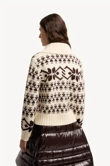 Moncler Jacquard Sequin Zip-up Cardigan | Thumbnail 6 Moncler Jacquard Sequin Zip-up Cardigan | Thumbnail 6